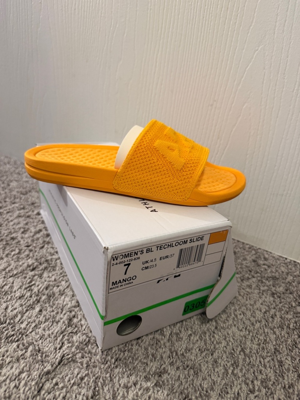 APL Techloom Slide Mango Orange Color Women's Slide Sandal NWT